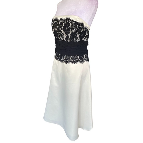 white dresses white house black market Butter Luxe Strapless Midi Dress main image 1